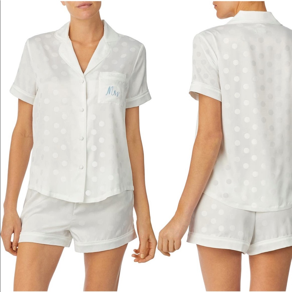Mrs. Kate Spade Polka Dot PJ Set - perfect for a bride to be!